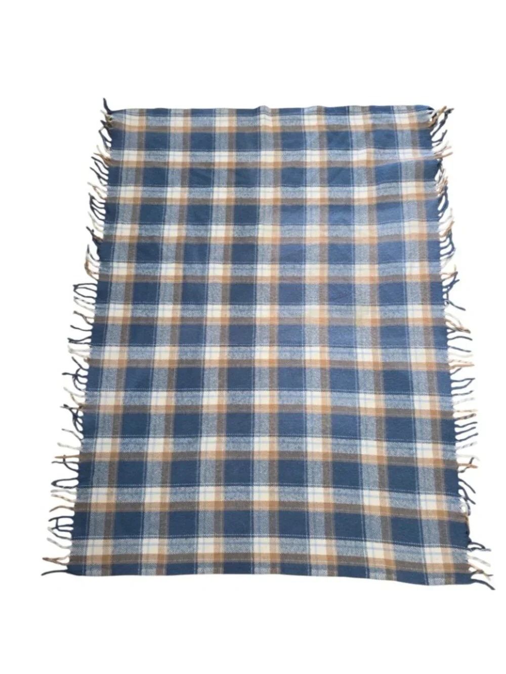 Vintage Faribo Faribault Woolen Mills Acrylic Blanket Throw Plaid Tartan 55 x 45